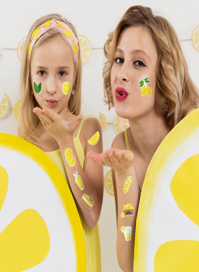 A1diee Yellow Lemon Sticker Roll- 1000Pcs Spring Summer Clementine Fruit Waterproof Aesthetic Decals for Scrapbook Crafts Laptop Party Supplies Favors Windows Water Bottle Home Decor Guiatr Birthday - Image 4
